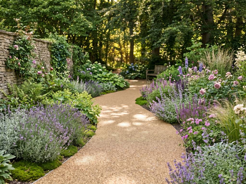 Winding garden path Burlington · natural aggregate