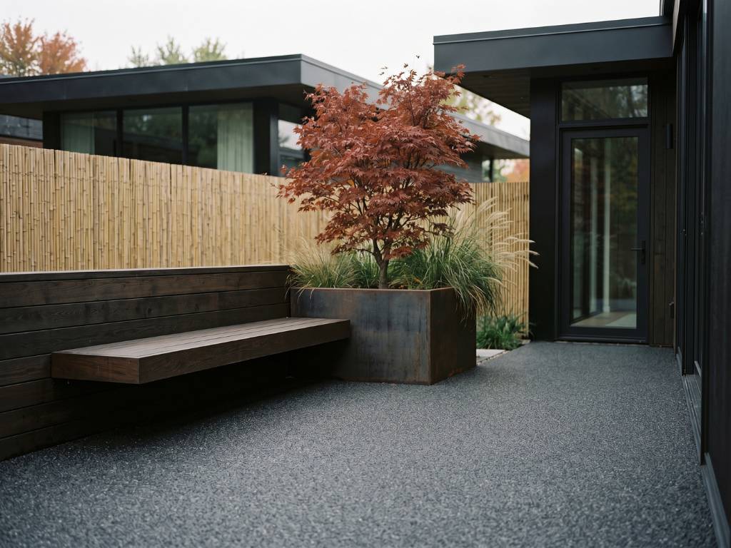 Zen garden patio Milton · minimalist contemporary